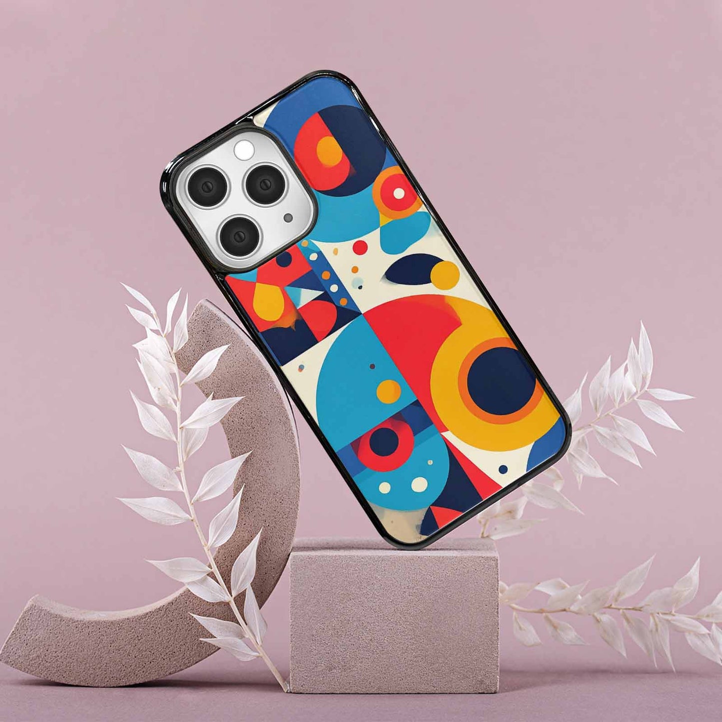 iPhone 15 Pro Max Case — 1960s Mod Cartoon Art Pattern, Custom Art Phone Cover
