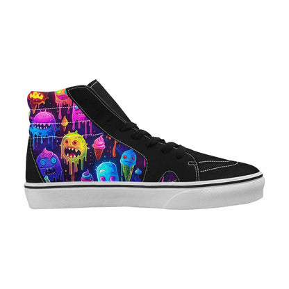 MEN'S Ice Cream Monsters  High Top Canvas Y2K Custom Shoes