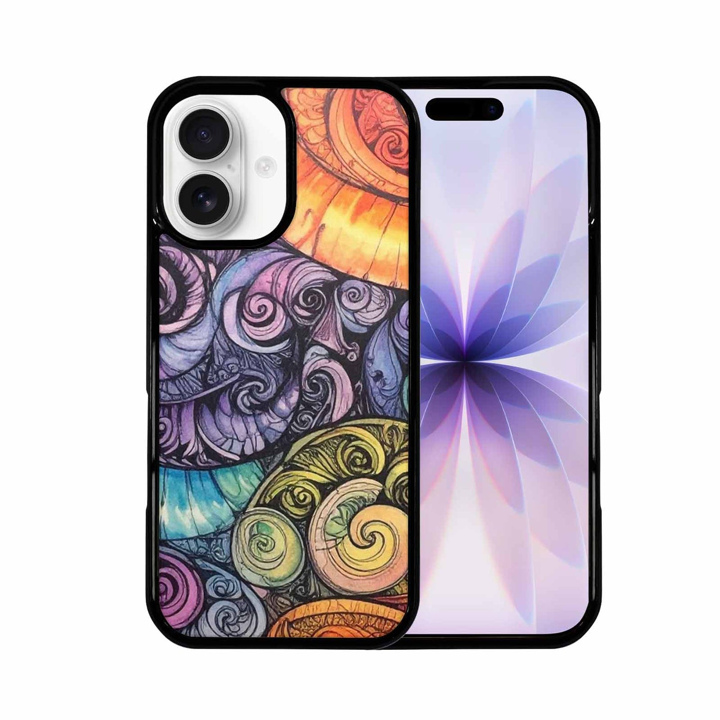 iPhone 17 Case — Tie Dye Swirls (black Tie Dye, Personalized Phone Case