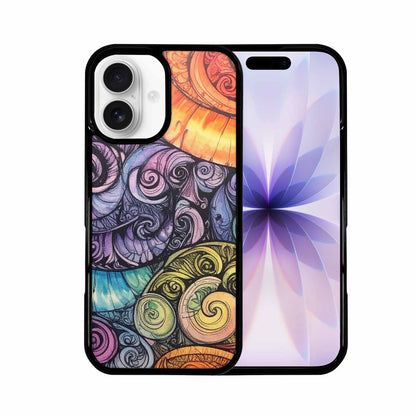 iPhone 17 Case — Tie Dye Swirls (black Tie Dye, Personalized Phone Case