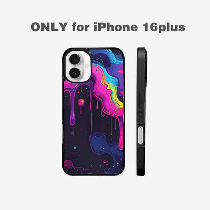 iPhone 16 Plus Case — Rick And Morty Style Art Dripping, Custom Made Phone Cover