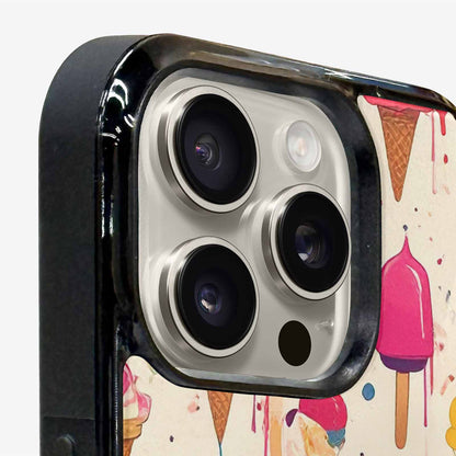 iPhone 16 Pro Case — Ice Cream Motif Ice Cream Motifs, Unique Phone Case Design