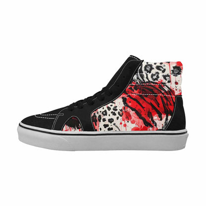 MEN'S Animal Print (black & High Top Canvas Y2K Shoes
