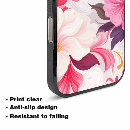 iPhone 16 Pro Max Case — Marble Floral Custom Personalized Phone Cover, Custom Made Phone Cover