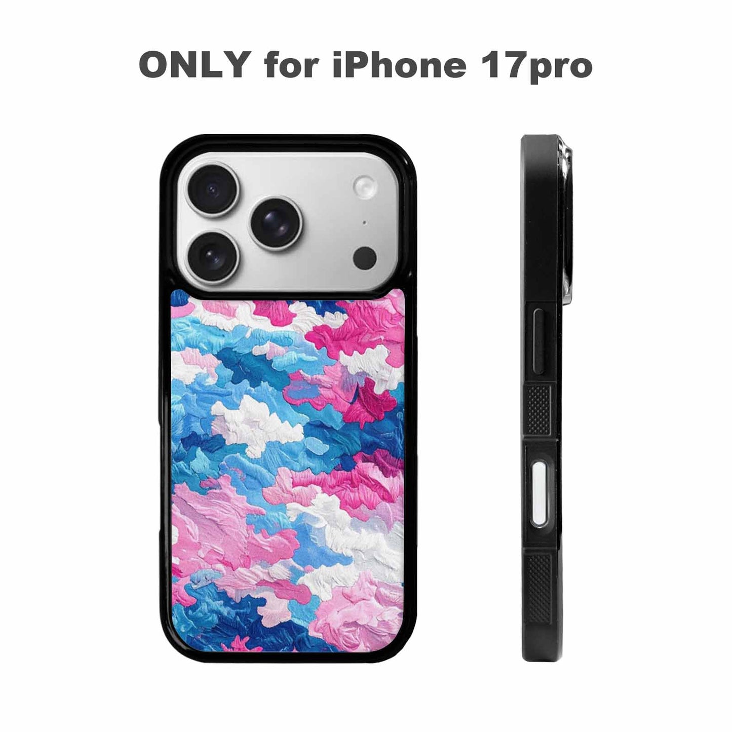 iPhone 17 Pro Case — Vivid Camo Transgender Pride Camo, Custom Print Case Cover
