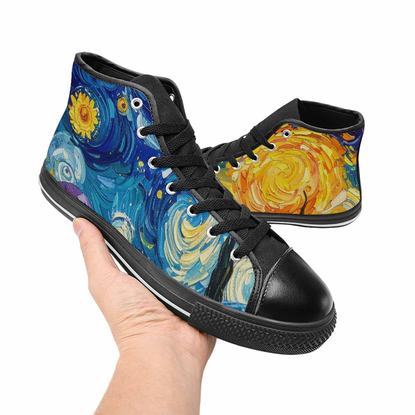 MEN'S Blend All Versions High Top Canvas Cottagecore Custom Sneakers