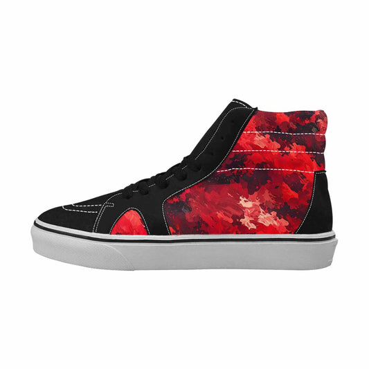 MEN'S Military Camouflage Blotch High Top Canvas Vivid Custom Shoes