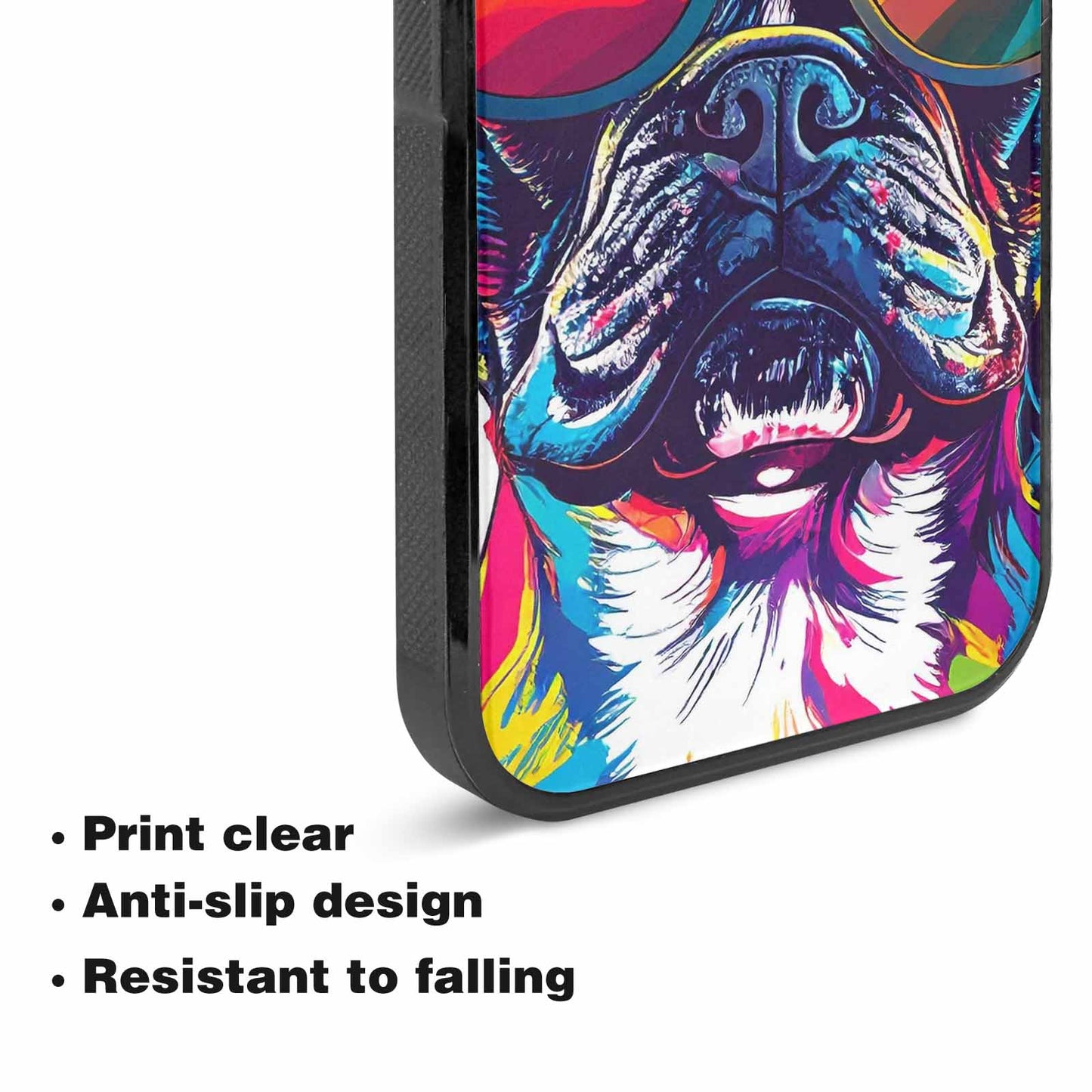 iPhone 15 Plus Case — French Bulldog Pop Art Pattern, Customized Protective Case