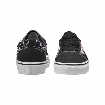 WOMEN'S Rainbow From Skull S Lace-Up Canvas Surreal Custom Shoes