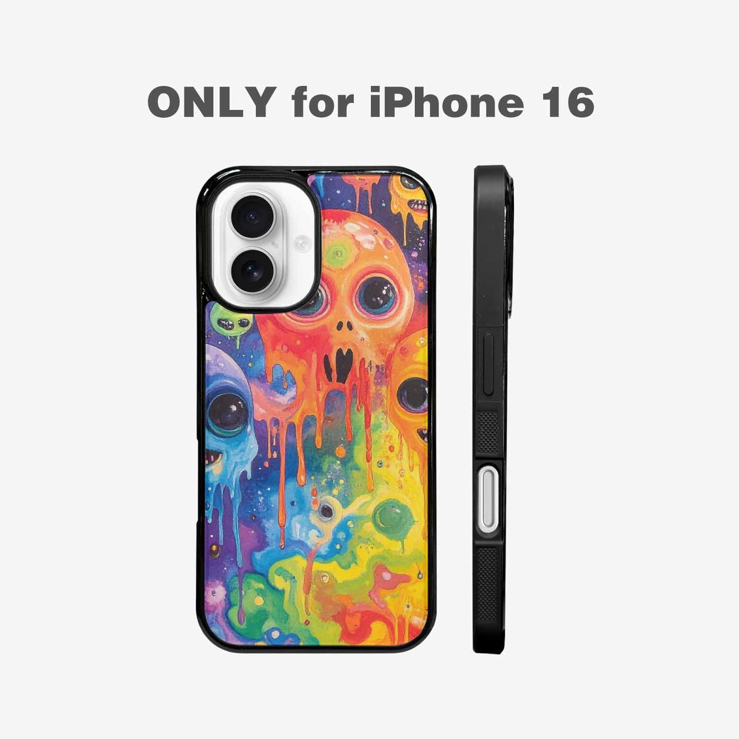 iPhone 16 Case — Aliens Tie Dyemelting Aliens P, Custom Designed Case Cover
