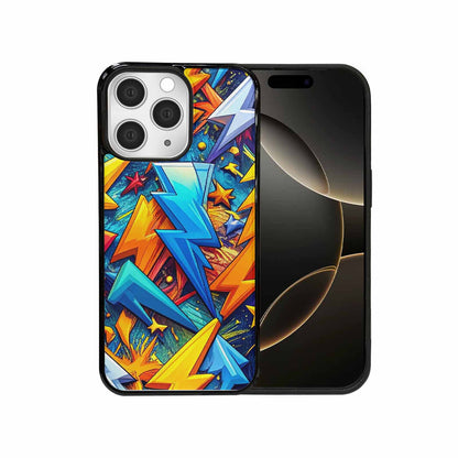 iPhone 15 Pro Max Case — Lightning Bolt Storm Pattern Hundreds Of, Personalized Phone Case