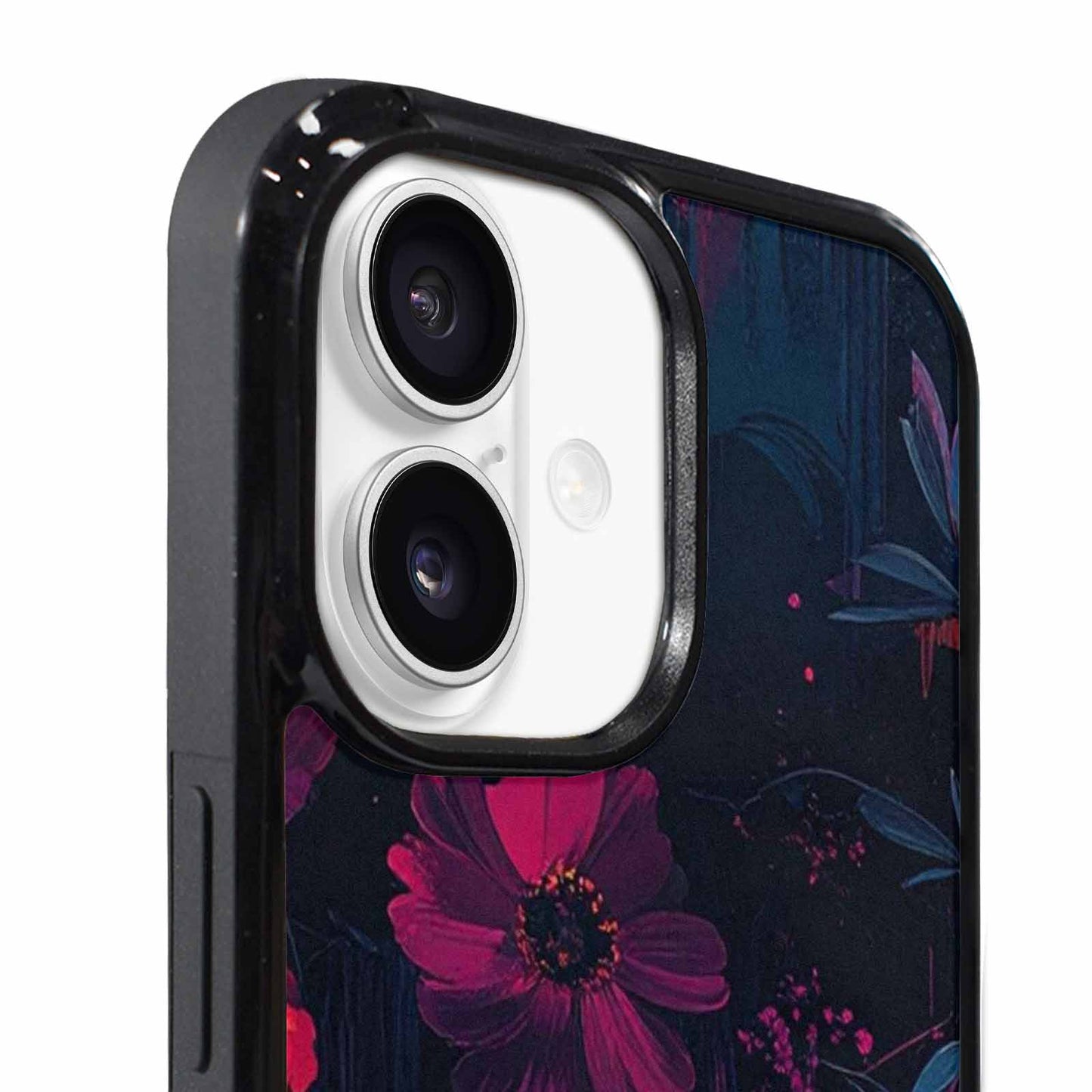 iPhone 17 Case — Shadowy Glitch Floral Pattern Floral, Original Design Phone Case