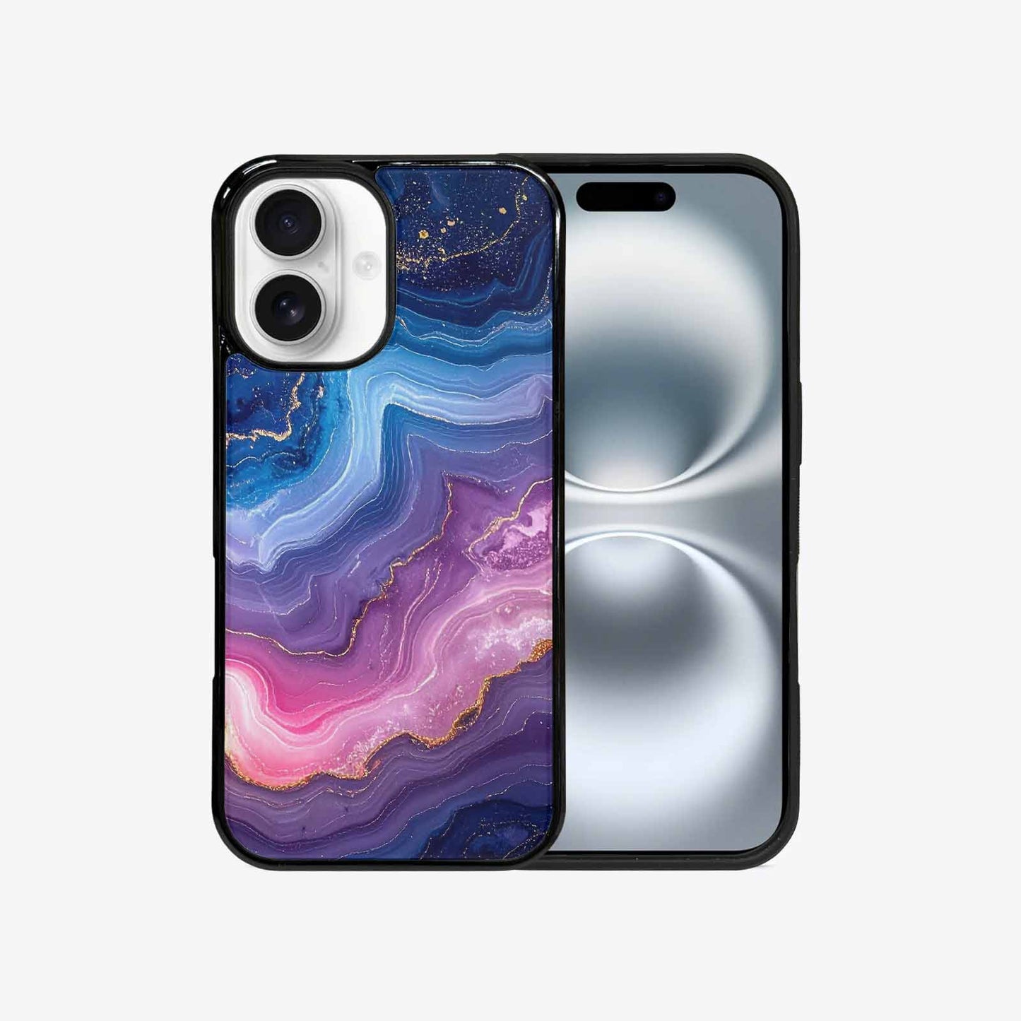 iPhone 16 Case — Marble Galaxy, Custom Printed Phone Case