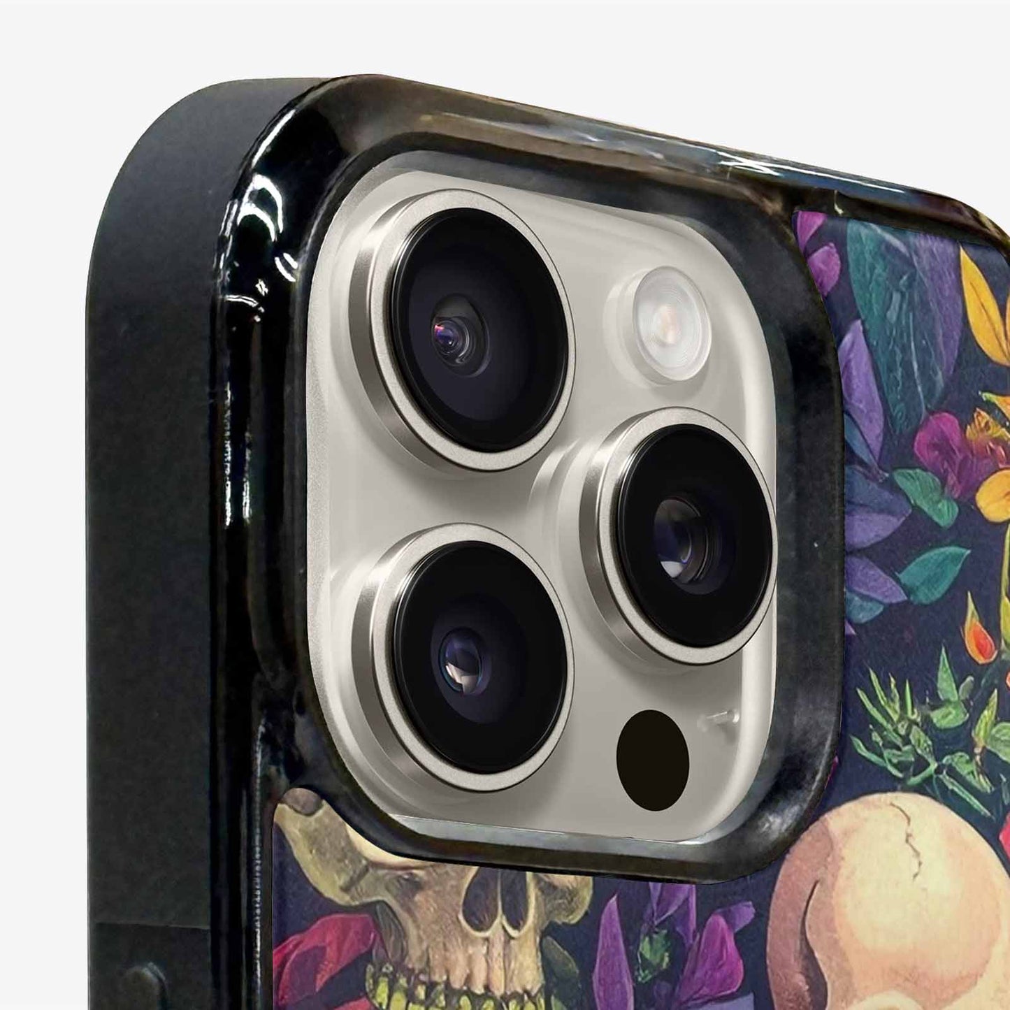 iPhone 16 Pro Case — Skulls Botanicalskulls Pattern, Custom Designed Case Cover