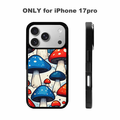 iPhone 17 Pro Case — Vivid Winter Mushroom Seamless Cartoon Cute, Custom Phone Case