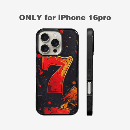 iPhone 16 Pro Case — Dice And Casino Pattern Seamless Repeat, Custom Designed Case Cover