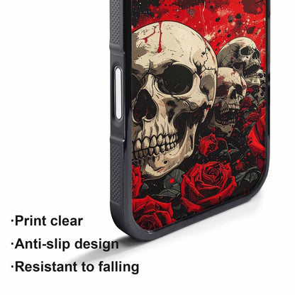 iPhone 17 Pro Case — Skull Dark Art Gothic Print Gothic, Custom Designed Case Cover