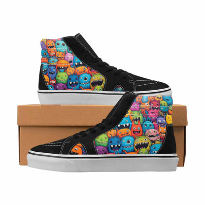 MEN'S Monsters High Top Canvas Bold Print Dreamcore Custom Shoes