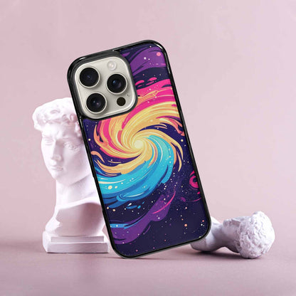 iPhone 16 Pro Case — Love Wins Galaxy Seamless Pattern Vibrant, Custom Printed Phone Case
