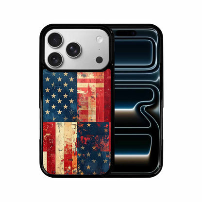 iPhone 17 Pro Case — Small American Flag Stars And Galaxy, Custom Printed Phone Case