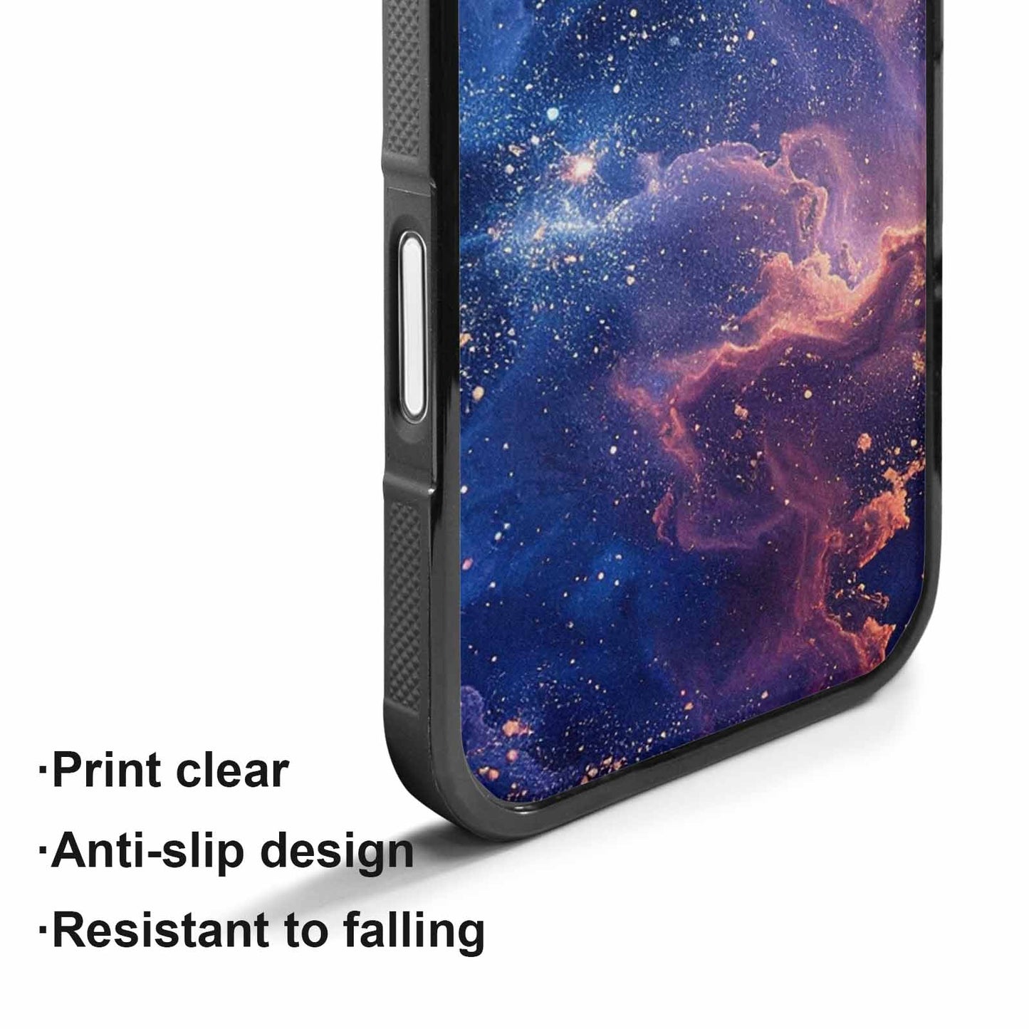 iPhone 17 Case — Nebula Texture With Dense Galaxy Space, Custom Printed Phone Case