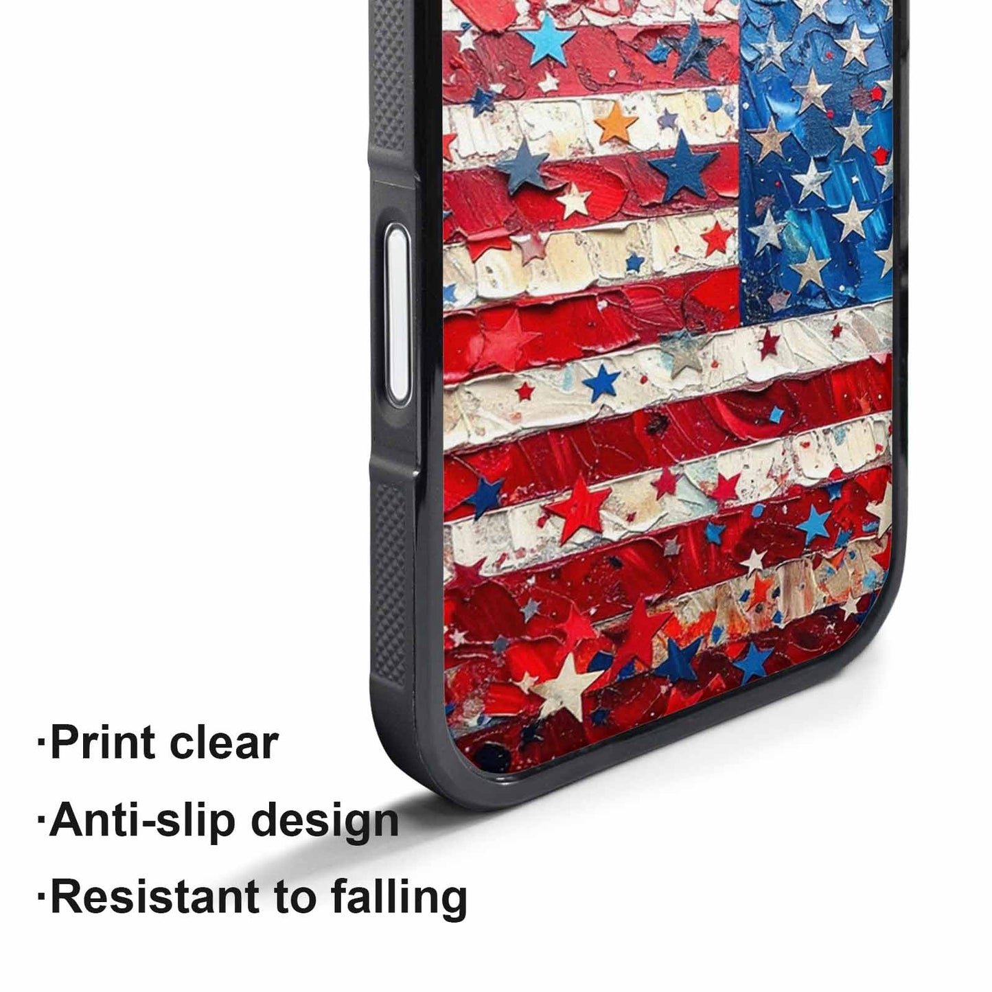 iPhone 17 Pro Case — Patriotic Stars And Stripes American Galaxy, Personalized Phone Case