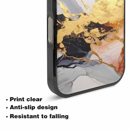 iPhone 16 Pro Case — Marble Vein Marble Veins Pattern Hundreds, Custom Phone Case