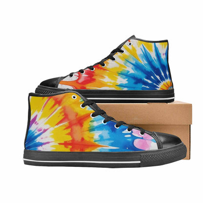 MEN'S Tie Dye Drip High Top Canvas Dreamcore Shoes