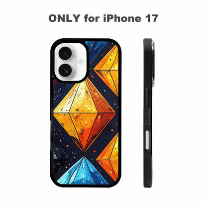 iPhone 17 Case — Vintage Summer Diamond Retro Vintage, Customized Protective Case