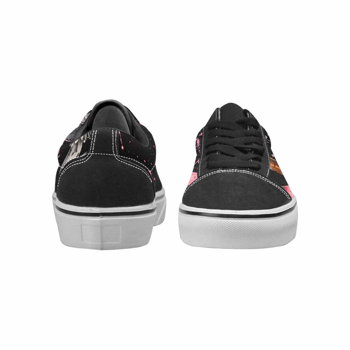 WOMEN'S Rainbow Drip Mushrooms Lace-Up Canvas Vivid Custom Sneakers