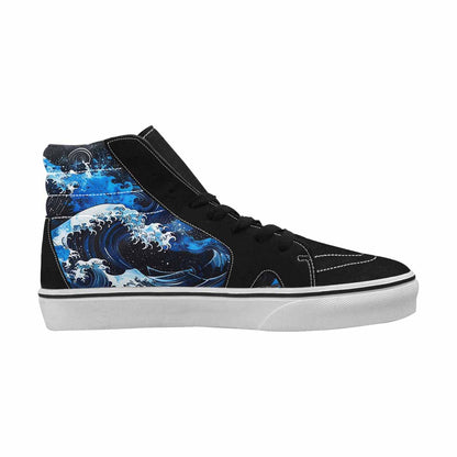 MEN'S Nautical Wave High Top Canvas Dreamcore Shoes