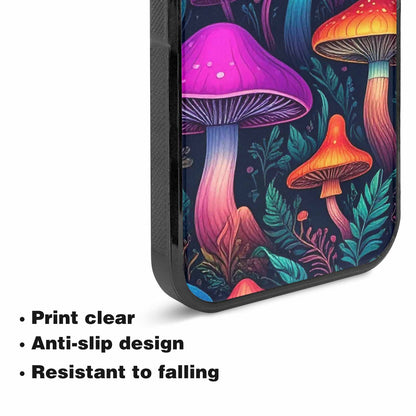 iPhone 15 Plus Case — Mushroom Psychedelic Art Seamless Pattern Vibrant, Original Design Phone Case