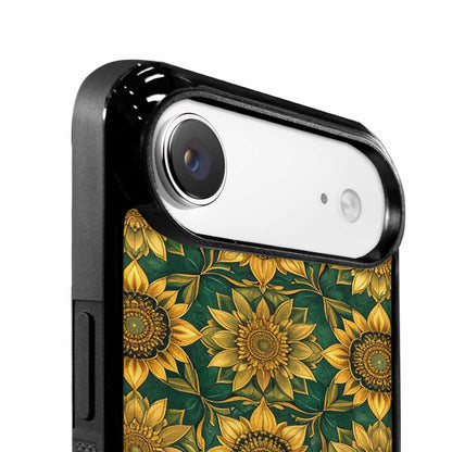 iPhone 17 Air Case — Sunflower Motifs Arranged In A Floral, Custom Printed Phone Case