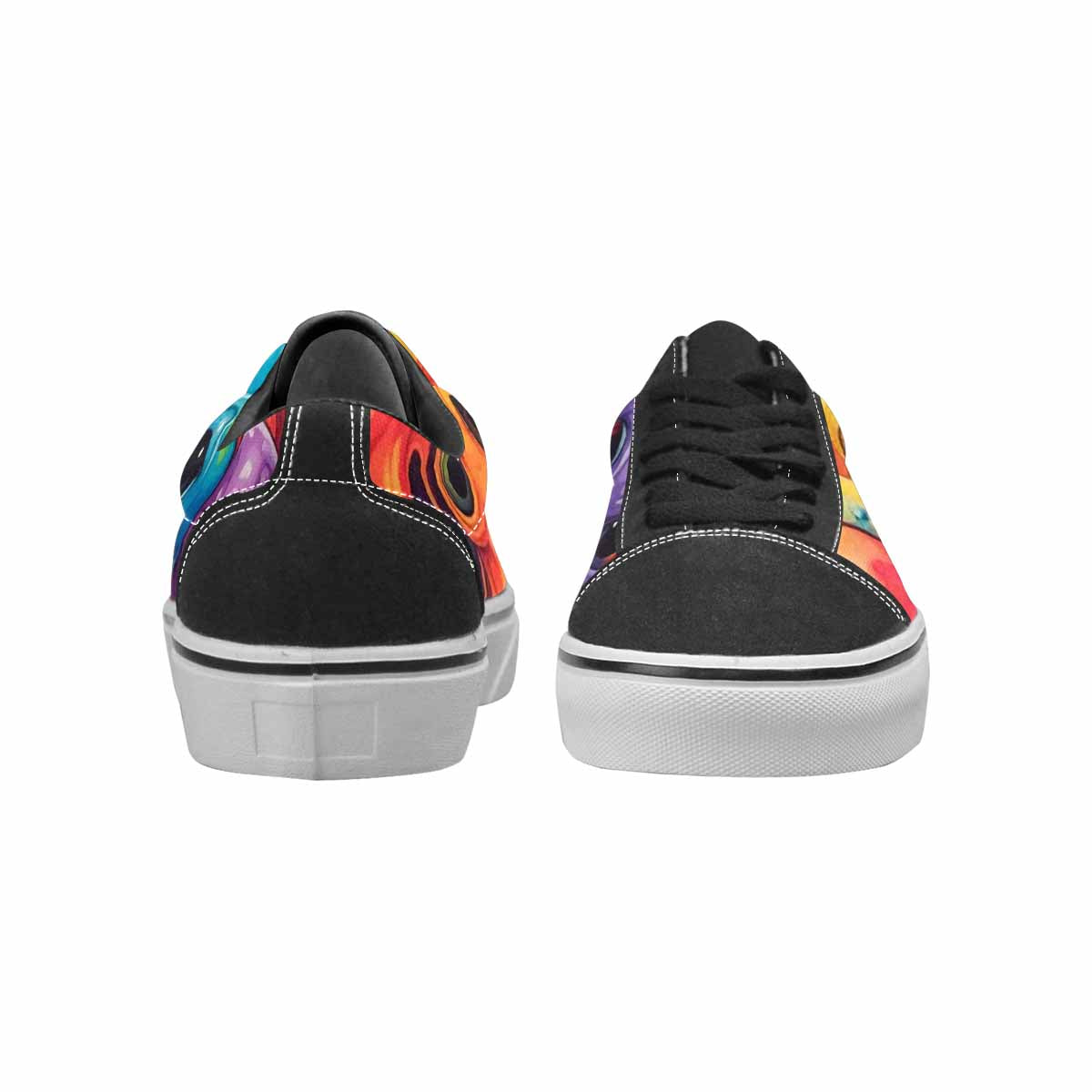 WOMEN'S Melting Aliens Lace-Up Canvas Surreal Custom Shoes
