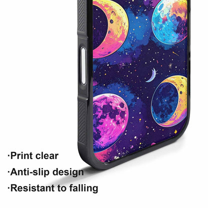 iPhone 17 Pro Max Case — Neon Winter Moon Cartoon Cute, Personalized Phone Case
