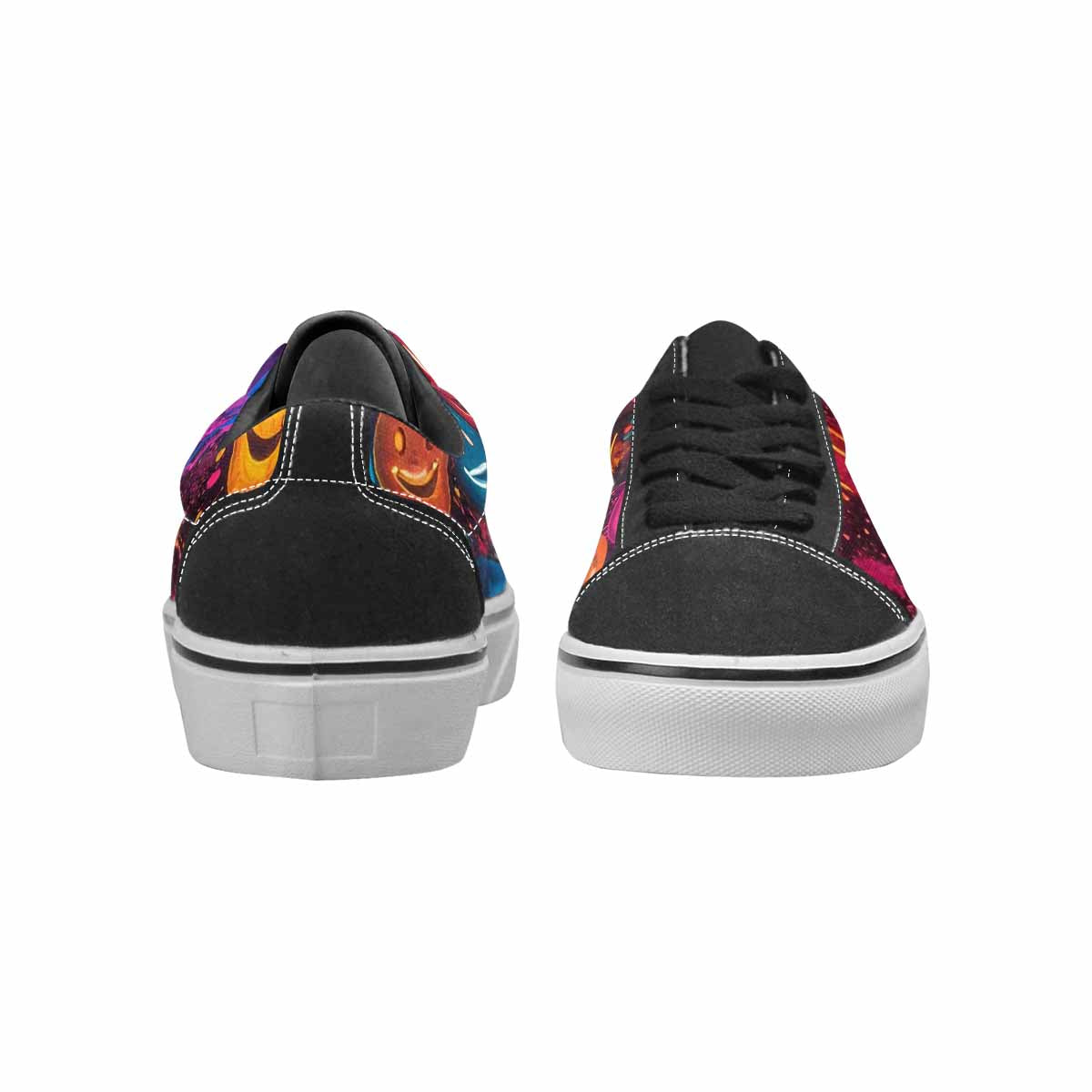 WOMEN'S Smiley Faces × Glow Lace-Up Canvas Dreamlike Custom Shoes
