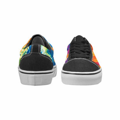 WOMEN'S Tie Dye Mixed Style Canvas Lace-Up Vibrant Chaos Sneakers