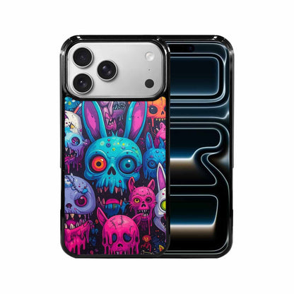 iPhone 17 Pro Max Case — Mixed Toxic Glow Creature Cartoon Cute, Unique Phone Case Design