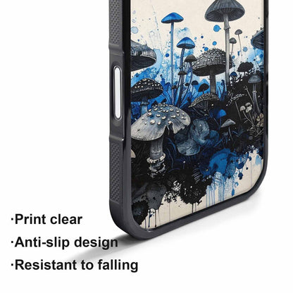 iPhone 17 Pro Max Case — Mushrooms (general) Black &amp; Original Art, Unique Phone Case Design