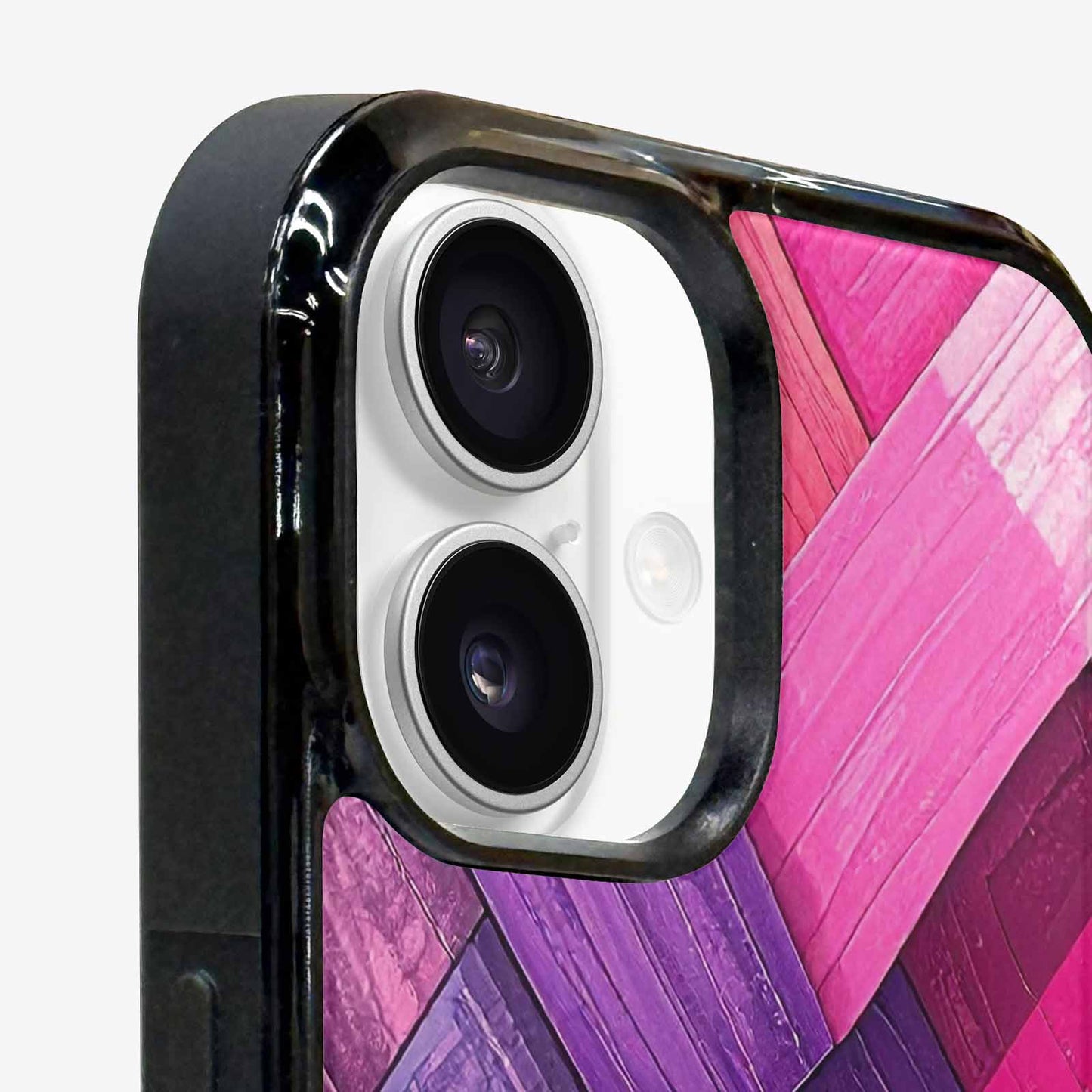 iPhone 16 Case — Genderfluid Flag Color Theme Small Rainbow, Original Design Phone Case