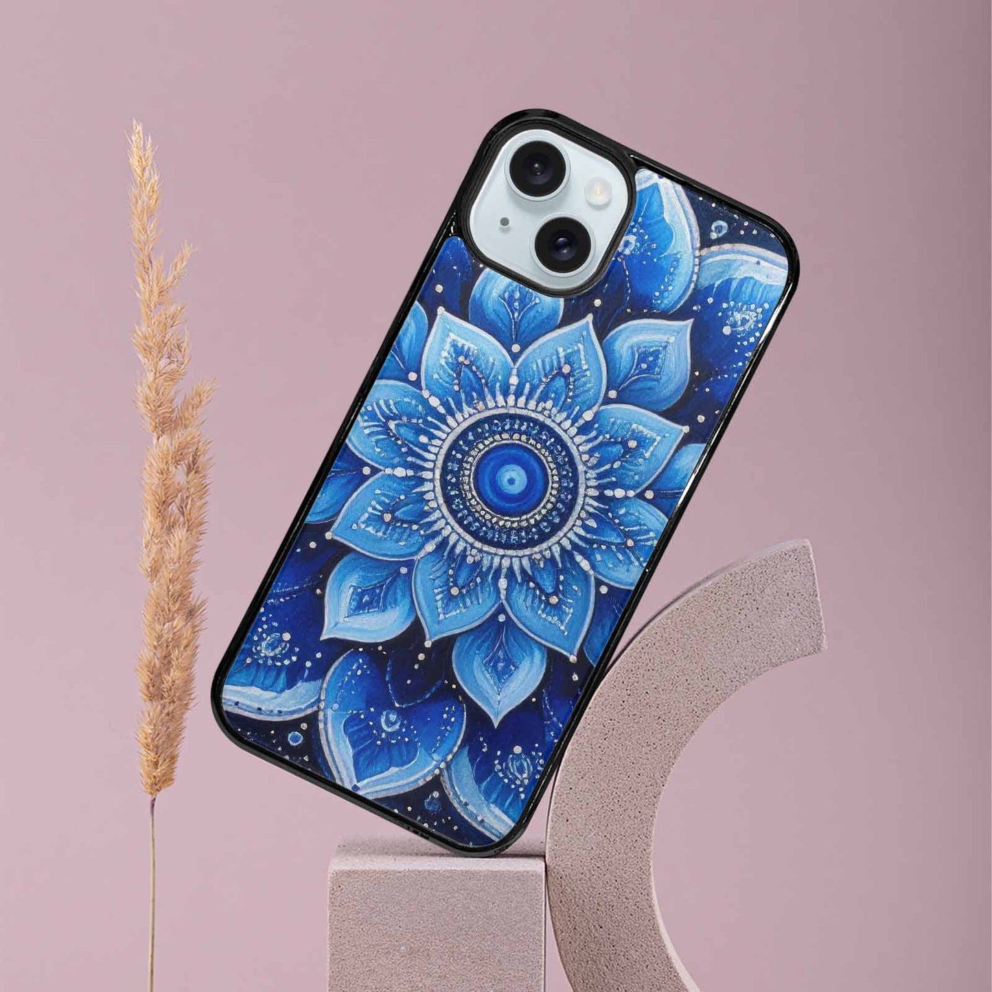 iPhone 15 Plus Case — Boho Mandala Custom, Custom Made Phone Cover