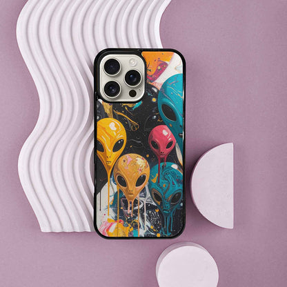 iPhone 16 Pro Max Case — Aliens Marblealiens Pattern, Original Design Phone Case
