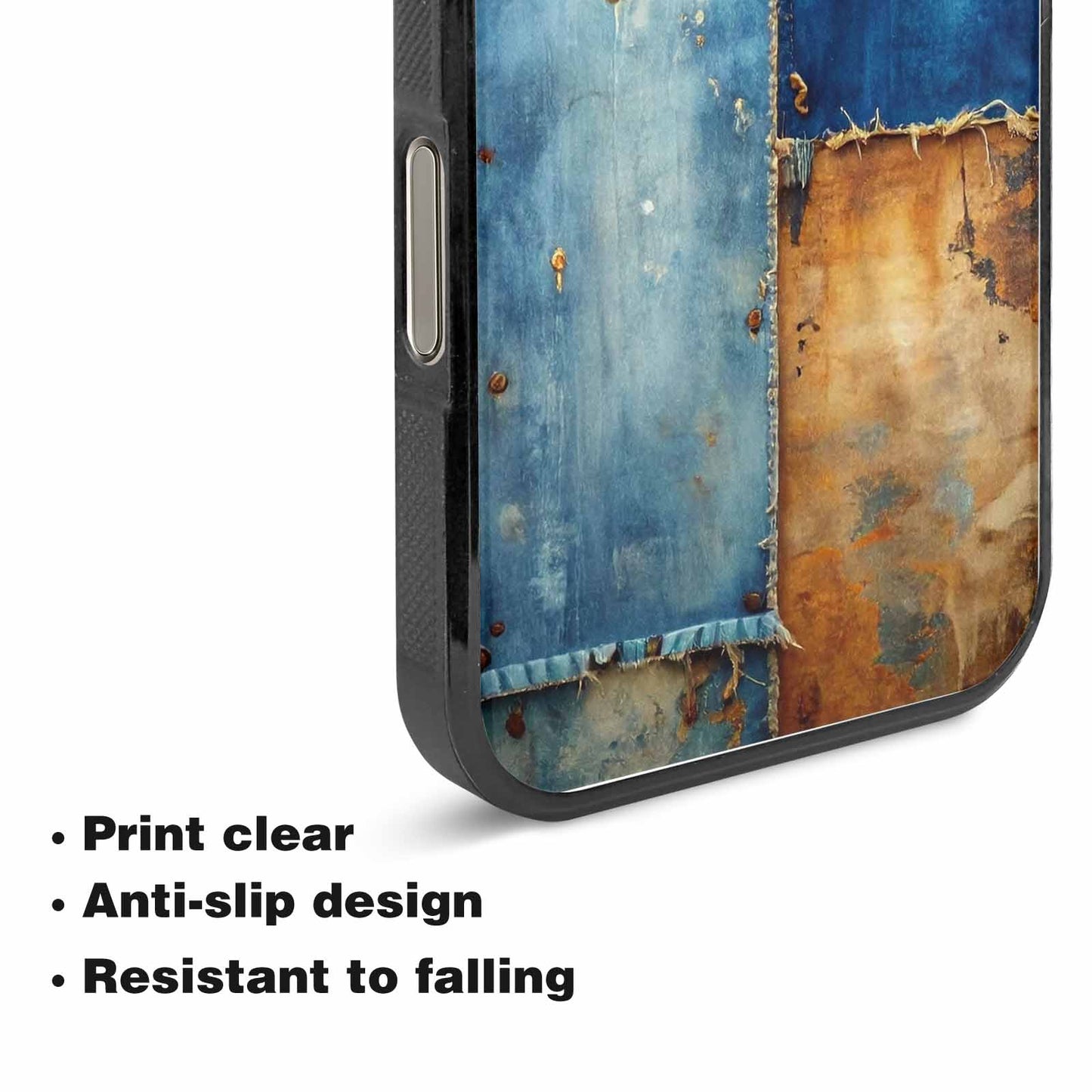 iPhone 15 Pro Max Case — Curve The Ripping Demin Tectures For, Custom Designed Case Cover