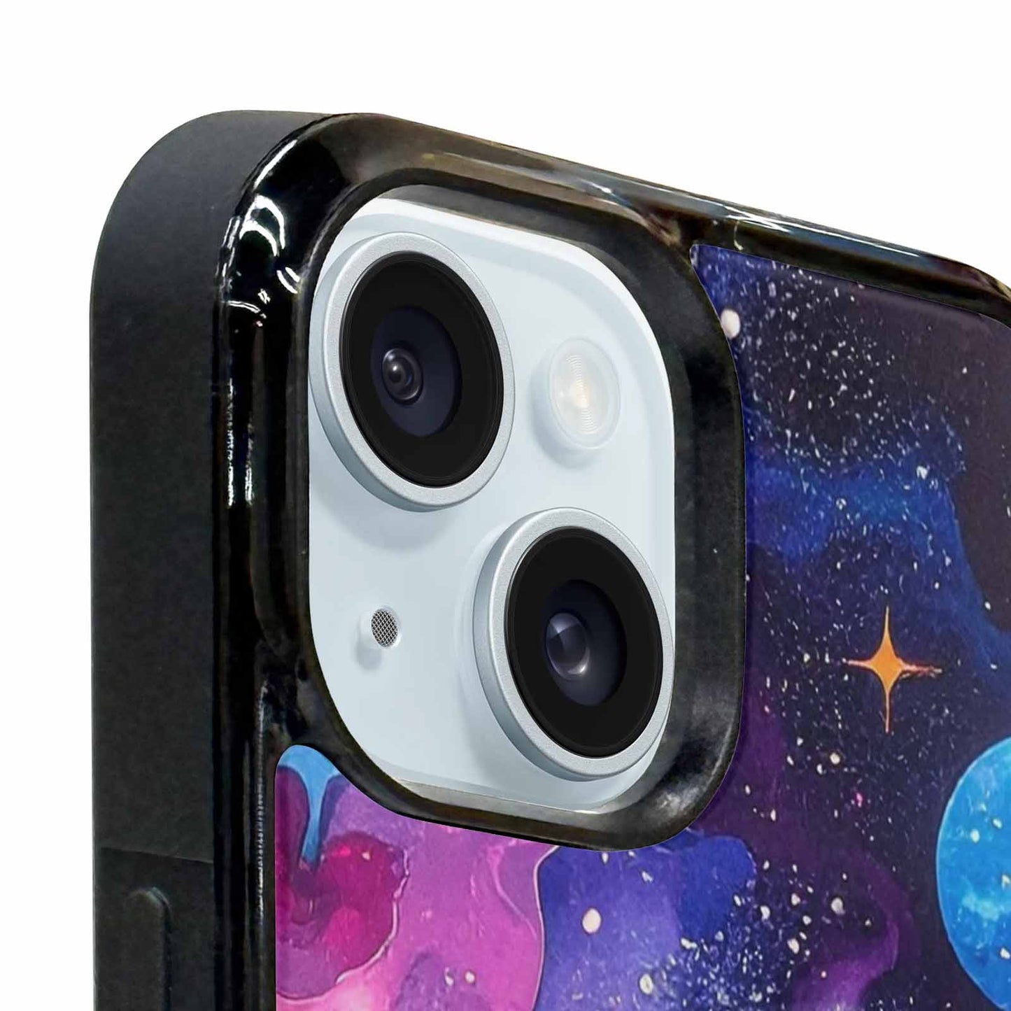 iPhone 15 Plus Case — Cosmic Creature And Object Mashup Pattern, Customized Protective Case