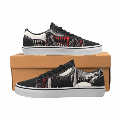 WOMEN'S Multi Lace-Up Canvas Wallpaper Art Sneakers