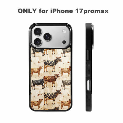 iPhone 17 Pro Max Case — Small Cow Animal Print Animal Print, Custom Made Phone Cover