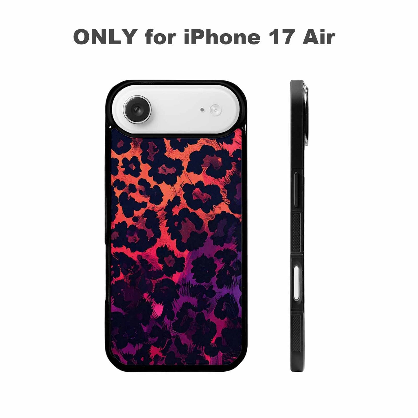 iPhone 17 Air Case — Leopard Print Dark Seamless Pattern Animal, Custom Phone Case