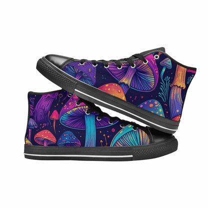 WOMEN'S Psychedelic Mushroom High Top Canvas Y2K Sneakers