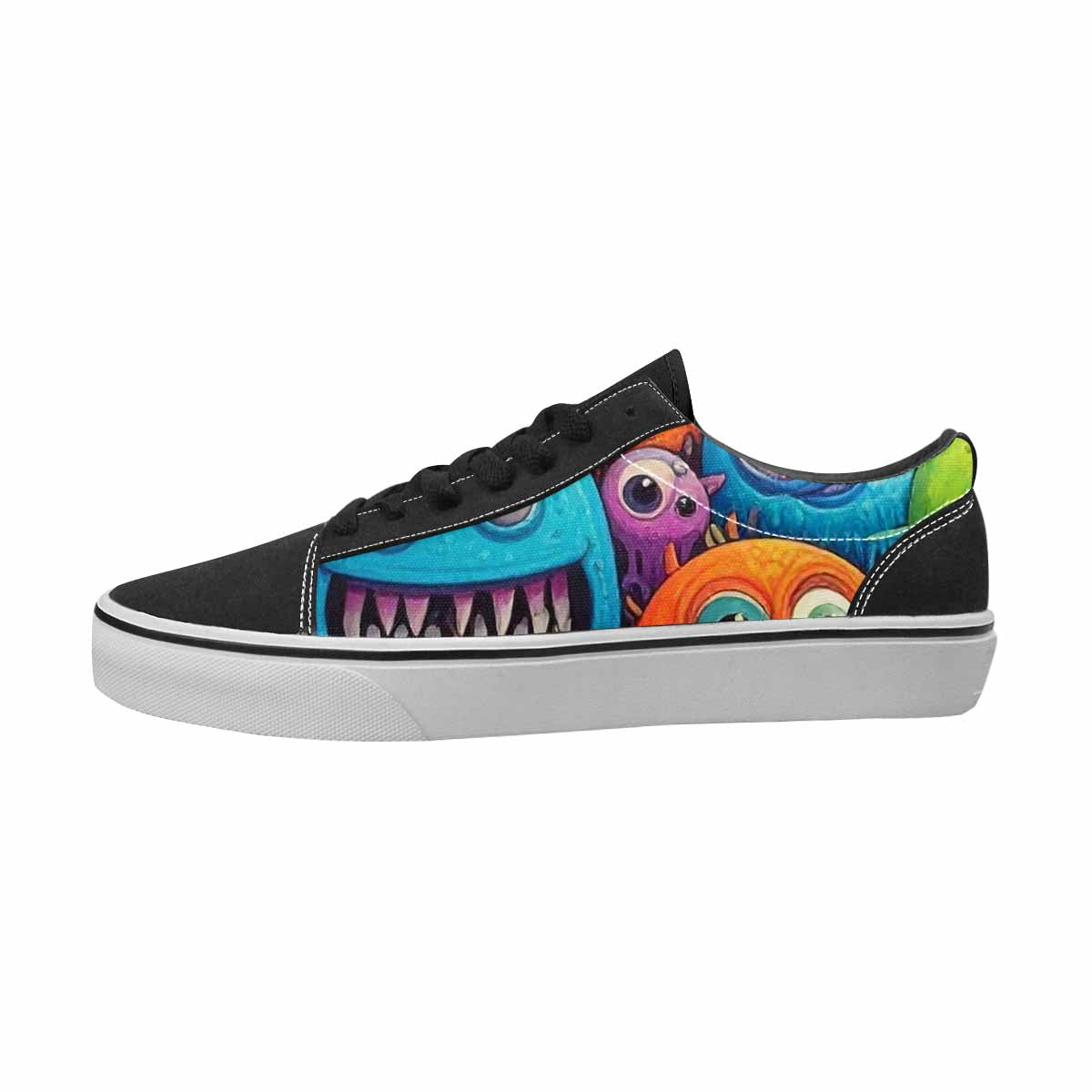 WOMEN'S Monsters Canvas Bold Print Cottagecore Custom Print Sneakers