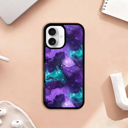 iPhone 17 Case — Seamless Tileable Pattern Of Galaxy Space, Custom Printed Phone Case